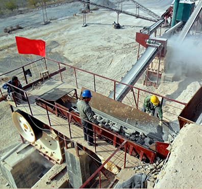 Primary stone jaw crusher plant